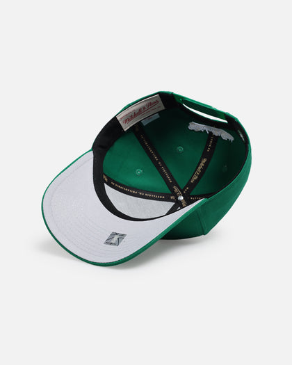 Mitchell & Ness Boston Celtics 'Upside Down Logo' Pro Pinch Snapback Green