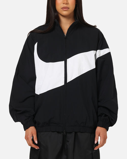 Nike Women's Sportswear Logo Oversized Track Jacket Black/Black/White
