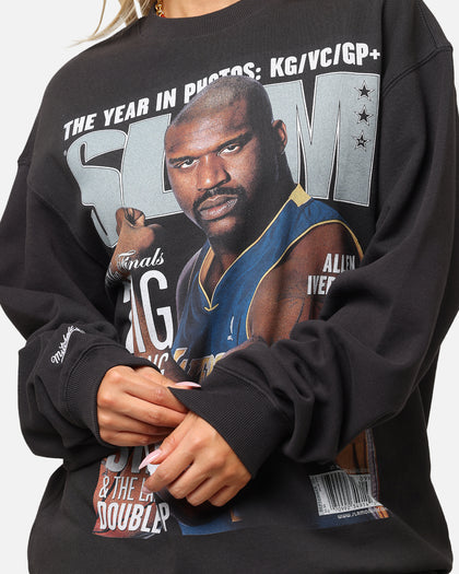 Mitchell & Ness Los Angeles Lakers Shaquille O'Neal Slam Magazine Crewneck Faded Black