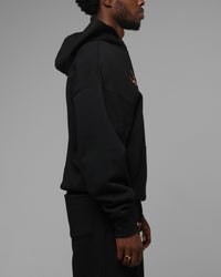 Loiter Hybrid Premium Hoodie Black/Leopard