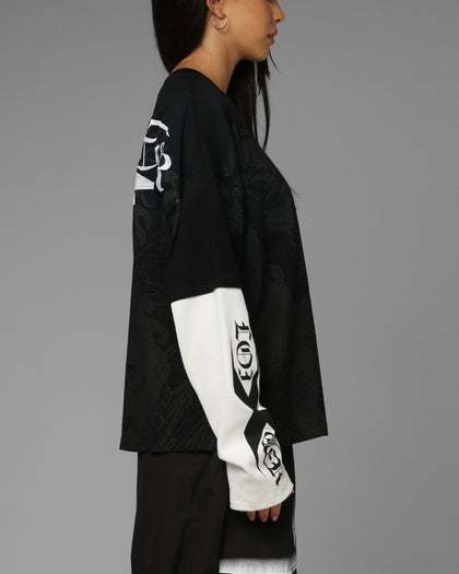 Loiter Xplicit Layered Long Sleeve T-Shirt Black