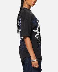 Loiter Dog Pound Vintage T-Shirt Black Acidwash