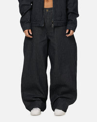 Carre Lockout Pinstripe Baggy Pants Navy Pinstripe