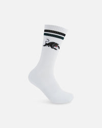 Foot-ies Penrith Panthers Crew Socks 2 Pack Slate/White