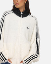 Adidas Faux Mohair Classic Track Top Off White/Black