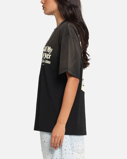 Market Call My Lawyer 3D T-Shirt Faded Black