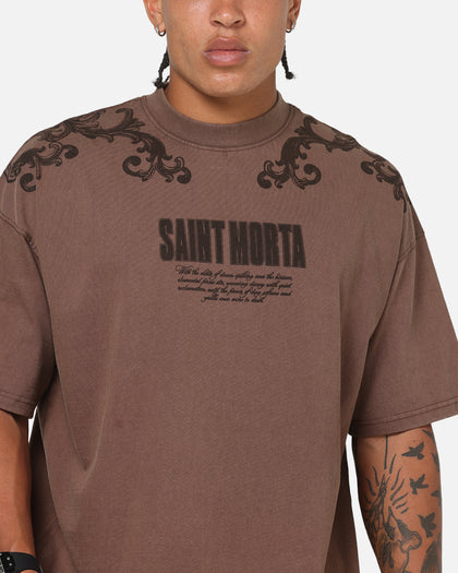 Saint Morta Baroque Boxy T-Shirt Pigment Washed