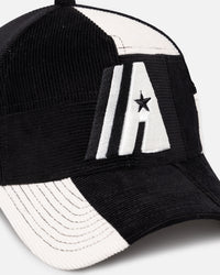 New Era Houston Astros 'Patchwork Corduroy' 9FORTY A-Frame Snapback Black/Cream