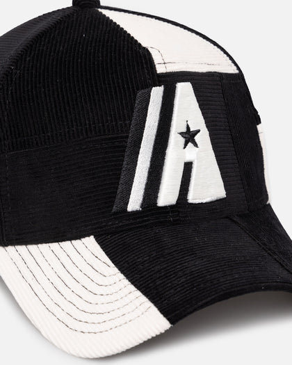 New Era Houston Astros 'Patchwork Corduroy' 9FORTY A-Frame Snapback Black/Cream