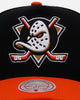 Mitchell & Ness Anaheim Ducks 'Ducks Variety Pack' Pro Pinch Snapback Black/Orange