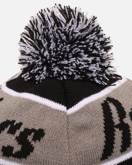 Mitchell & Ness Las Vegas Raiders Team Pom Beanie Black/Grey