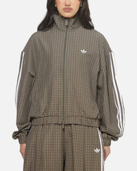 Adidas Women's Checks Track Top Olive