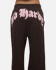 Ed Hardy Women's Distressed Trackpants Brown