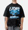 New Era Detroit Lions Boxy Essentials T-Shirt Washed Black
