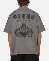 Saint Morta Heratic Boxy T-Shirt Washed Charcoal