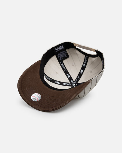 New Era Boston Red Sox 'Washed Stone Walnut' 19TWENTY Snapback Brown Pinstripe