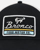 American Needle Twill Valin Patch Trucker Snapback Ivory/Black