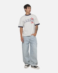 Carre 4 Star Ringer T-Shirt Grey Marle