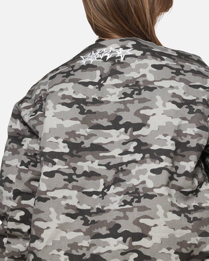 Carre Camo Bomber Jacket Black Camo