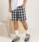 Carre Daily Shorts Black Plaid