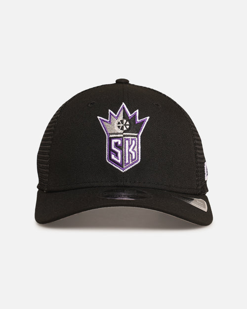 New Era Sacramento Kings 'HWC' 9SEVENTY Trucker Stretch Snapback Black