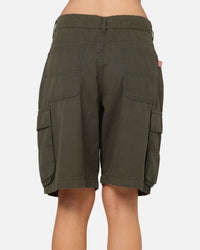 S Double Classic Cut Cargo Shorts Army