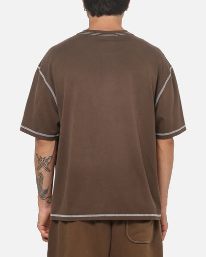 New Era New York Yankees Acid Wash T-Shirt Brown