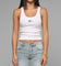 Loiter Women's Hybrid Scoop Neck Tank White