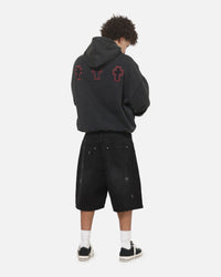 Saint Morta Requiem Boxy Hoodie Washed Black