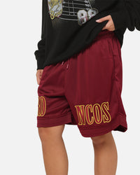 Bleacher Athletic Brisbane Broncos NRL Adult Basketball Shorts Maroon