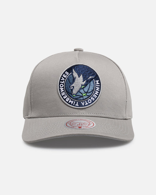Mitchell & Ness Minnesota Timberwolves 'Upside Down Logo' Pro Pinch Snapback Grey
