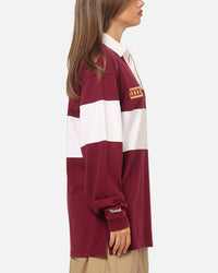 Mitchell & Ness Queensland Maroons Panelled Rugby Shirt Maroon
