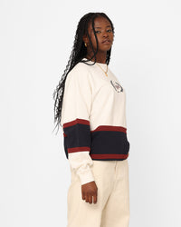 X-Girl Women's College Sweat Crewneck White