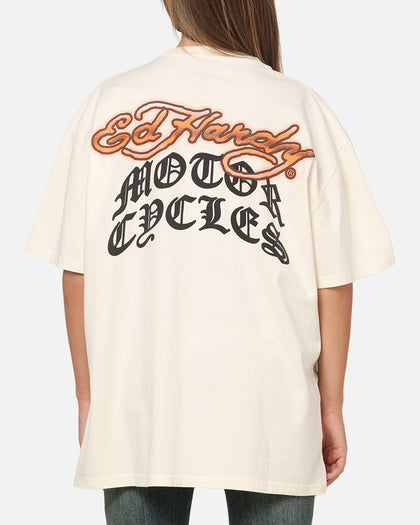 Ed Hardy Hardy Motors T-Shirt Off White