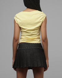 Loiter Women's Bounty Hunter Cropped Tee Washed Yellow