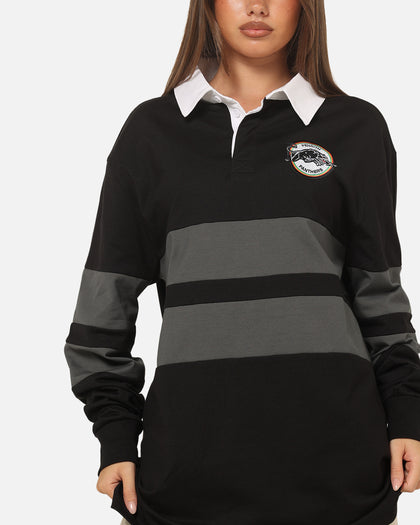 Bleacher Athletic Penrith Panthers NRL Legacy Rugby Polo Shirt Black