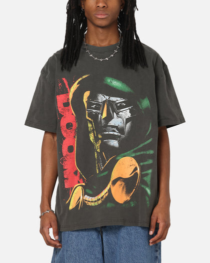73Studio Marvel Fantastic Four Doctor Doom Heavy T-Shirt Black Wash