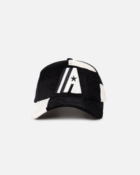New Era Houston Astros 'Patchwork Corduroy' 9FORTY A-Frame Snapback Black/Cream