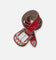 MNML All Over Rhinestone Studded Belt Red
