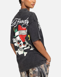 Ed Hardy Love Kills Oversized T-Shirt Black