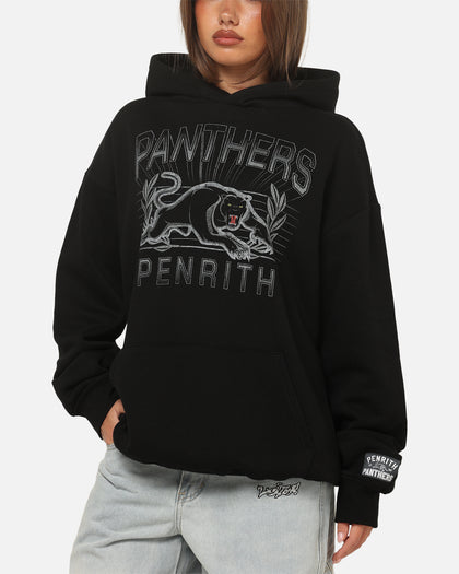 Bleacher Athletic Penrith Panthers NRL Adult Club Wreath Hoodie Black