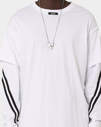 The Anti Order Anti Sport Layered Long Sleeve T-Shirt White/Black
