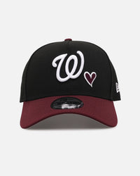 New Era Washington Nationals 'Burgundy Hearts' 9FORTY A-Frame Snapback Black/Maroon