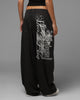 Loiter Eastern Bloc Pinstripe Trousers Black Pinstripe