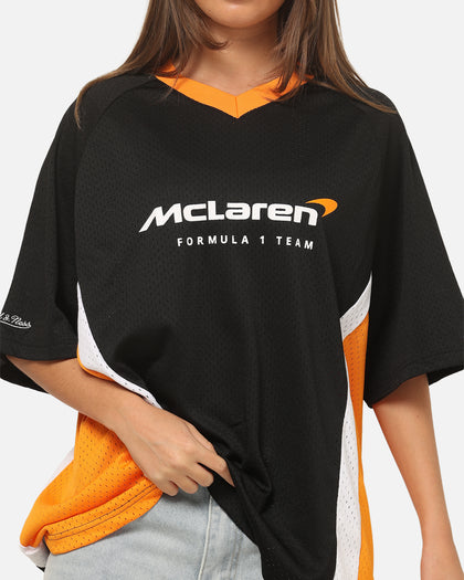Mitchell & Ness McLaren Lando Norris Black Letter Jersey Black/Papaya
