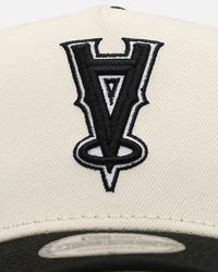 New Era Los Angeles Angels 'Chrome Upside Down Logo' 9FORTY A-Frame Snapback Chrome/Black