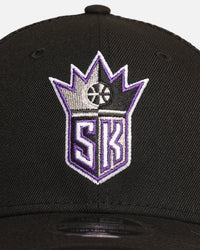 New Era Sacramento Kings 'HWC' 9SEVENTY Trucker Stretch Snapback Black