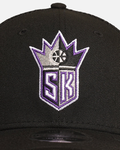 New Era Sacramento Kings 'HWC' 9SEVENTY Trucker Stretch Snapback Black