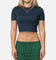 Nike Women's Sportswear Essential Slim Cropped T-Shirt Armory Navy/White