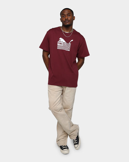 Puma X TMC Every Day Hussle T-Shirt Burgundy